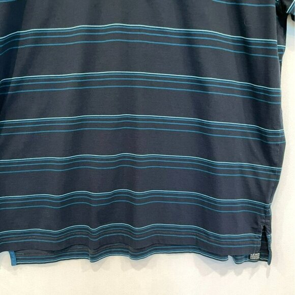 Ashworth EZ Tech Hi Def Men's 3-Button Striped Golf Polo Shirt Size XXL in Black - Picture 6 of 14